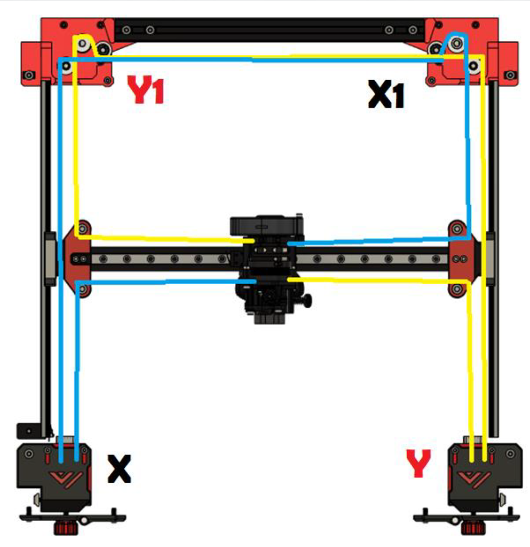 Belt routing AWD